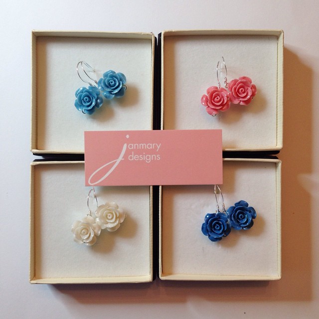 vintage style flower earrings from Janmary designs - handcrafted jewellery from Northern Ireland vintage style flower earrings from Janmary designs - handcrafted jewellery from Northern Ireland
